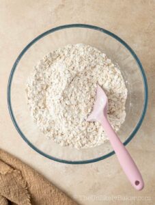 Dry ingredients in a bowl.