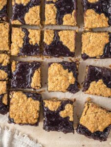 Chewy revel bars ube flavor.