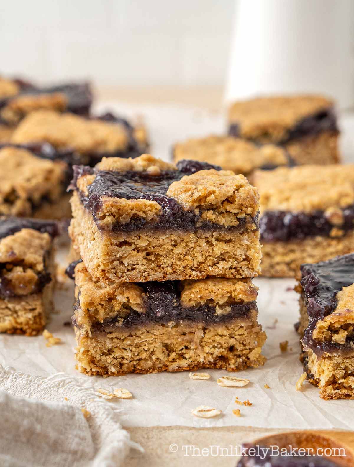 Chewy ube revel cookie bars.