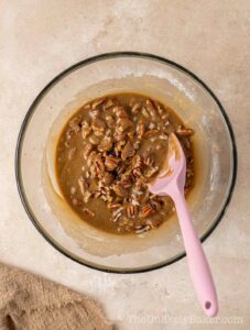 Chopped pecans added to filling.