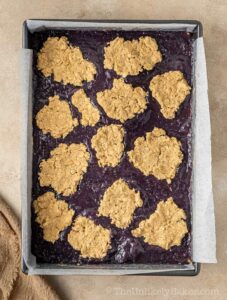 Oat topping.