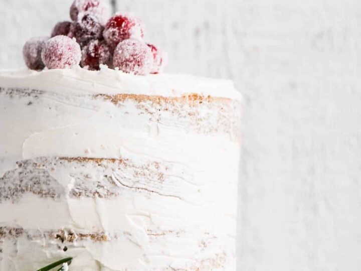 Image for Spiced Apple Cider Cake with Frosted Cranberries