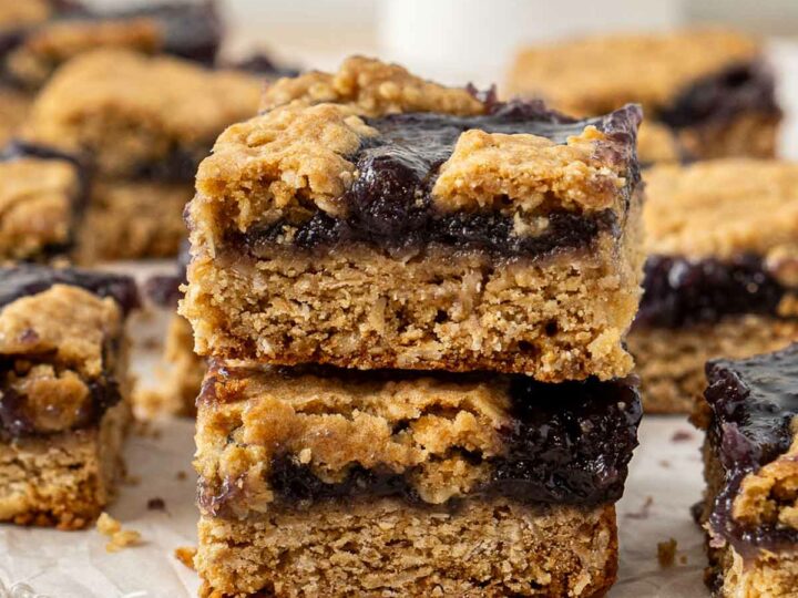 A stack of ube revel bars.