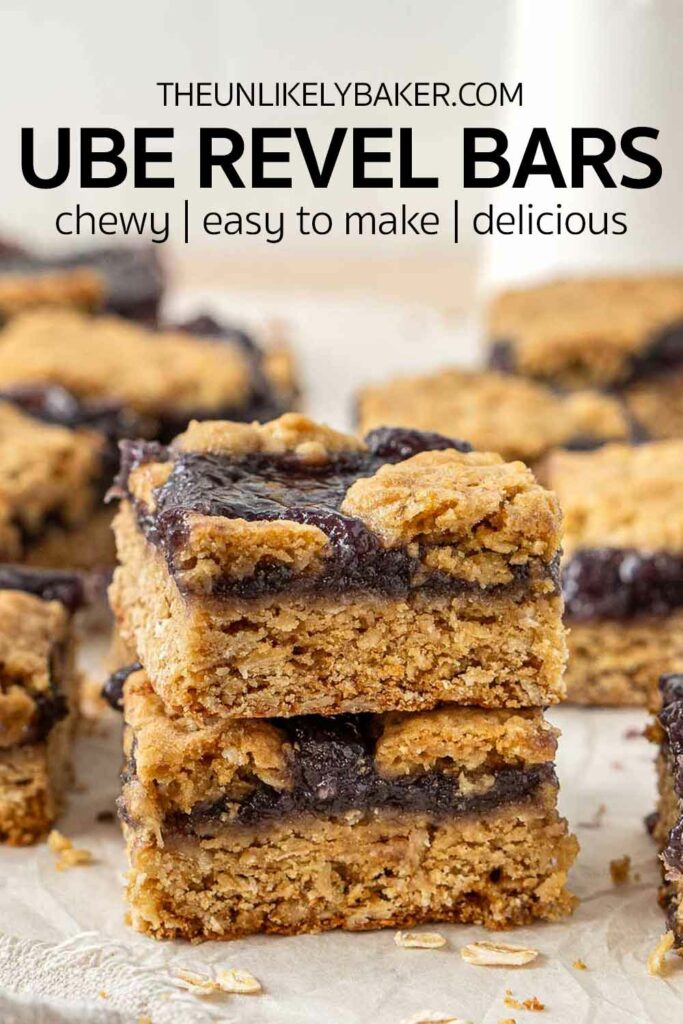 Pin for Chewy Ube Revel Bars.