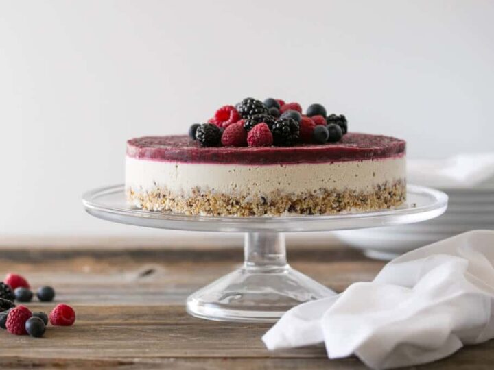 Image for Raw Mixed Berry and Vanilla Bean Cheesecake